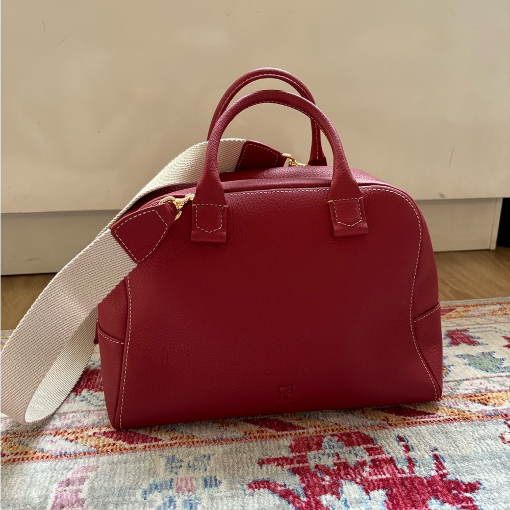 Ch Carolina Herrera Red leather handbag